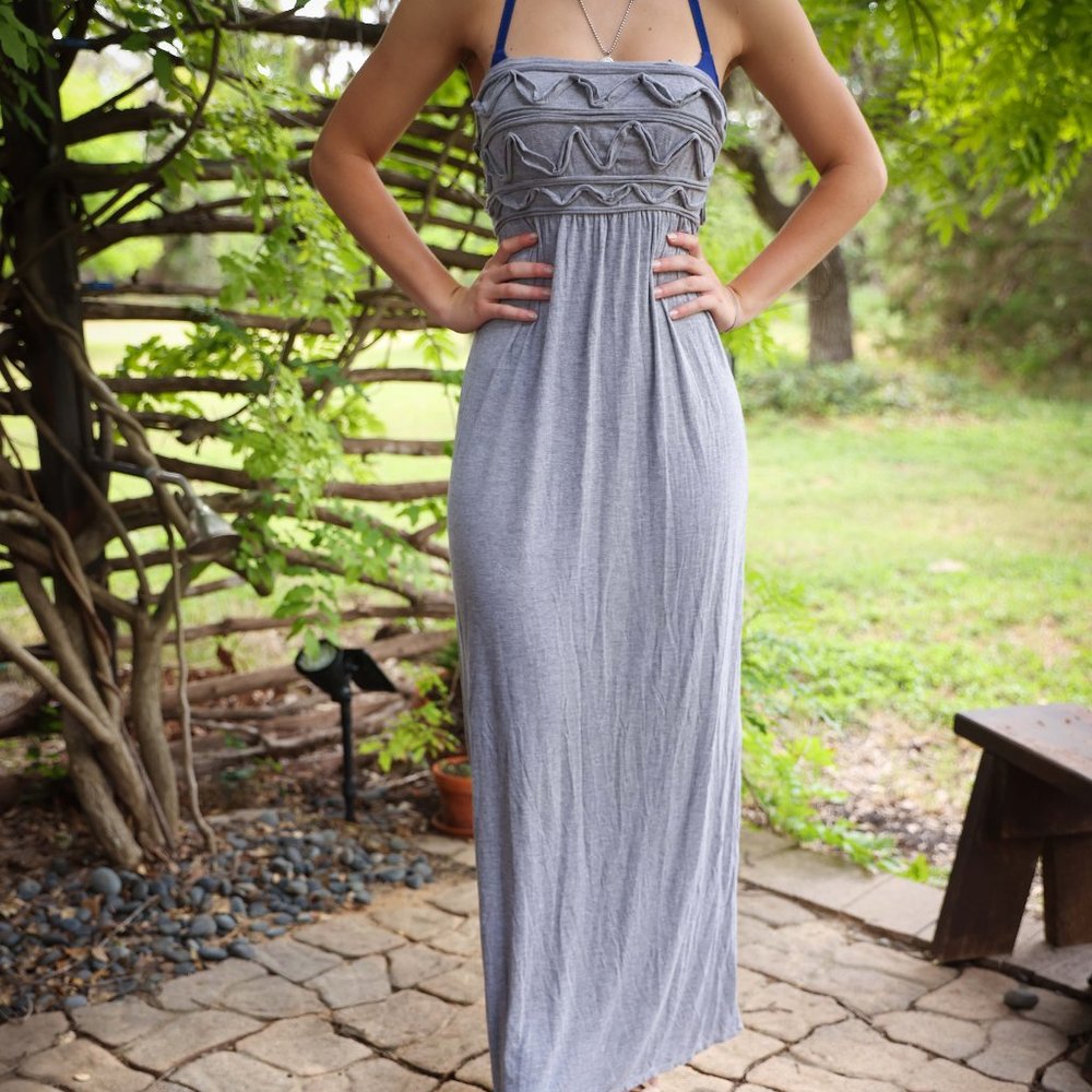 Jersey Grey long dress  S MAX STUDIO